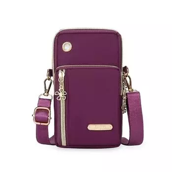 Маленькие сумки через плечо из нейлона для девочек, сумки для мобильных телефонов, мини-женская сумка-мессенджер, кошелек для девочек, новая женская сумка через плечо чёрный