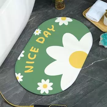 Маленькие свежие коврики для пола, мягкие цветы, ковры со словами, ковры для входа в дом, спальни, туалета, ванной, двери, впитывающие нескользящие коврики для ног 40cmx60cm