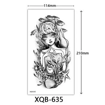 Маленькие татуировки на всю руку, цветочные татуировки, точечные наклейки, татуировки 114*210mm