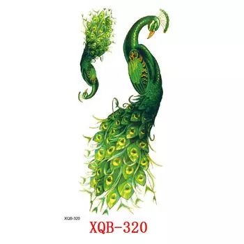 Маленькие татуировки на всю руку, наклейки с цветочными буквами и животными, татуировки с животными 114*210mm