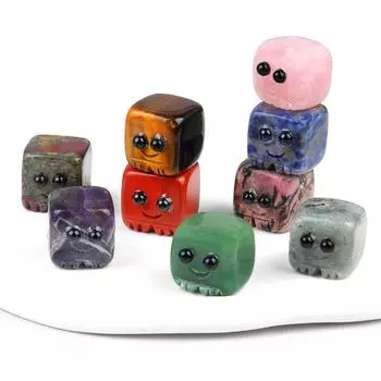 Маленькие украшения, натуральный камень, кристалл, счастливые украшения, квадратный стол, украшения для спальни 20mm