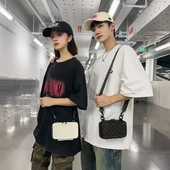 Маленькие ультрамодные джинсовые сумки женские новые модные сумки-мессенджеры с застежкой-молнией и цепочкой ручная коробка маленькая сумка