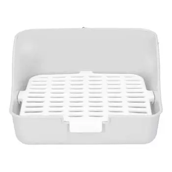Маленькие Животные Клетка для Питомцев Лоток для Туалета Поддон Пластик АБС для Кролика Золотистого Хомяка Белый белый