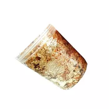 Маленькие золотые хлопья Многоцелевое украшение из золотых листьев Модные металлические листья Бытовая живопись Свеча Широкое применение