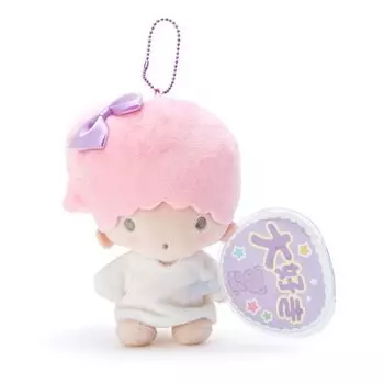 Маленькие звезды-близнецы Sanrio, держатель талисмана, держащий веер, Лала (Наслаждайтесь идолом)