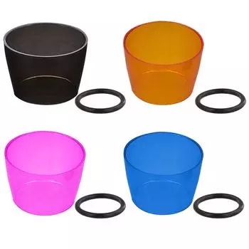 Маленький абажур, пластиковый чехол для кемпинговой лампы, защита глаз для цели, нулевой свет # оранжевый