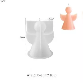 Маленький ангел свеча силиконовая форма ручной работы милый ангел мыло ремесло подарок DIY бетон гипс смола литьевые формы домашний декор принадлежности L белый