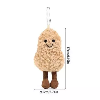 Маленький арахис мягкий плюшевый кукольный брелок милый мультфильм животное сумка кулон детские игрушки автомобильные брелоки,мужчины женщины подвесные украшения Chain