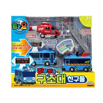 Маленький автобус Tayo Rescue Team Friends, корейские игрушки