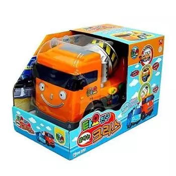 Маленький автобус Tayo Talking Chris (Автобетоносмеситель / Автобетоносмеситель) - фрикционный автомобиль от TAYO
