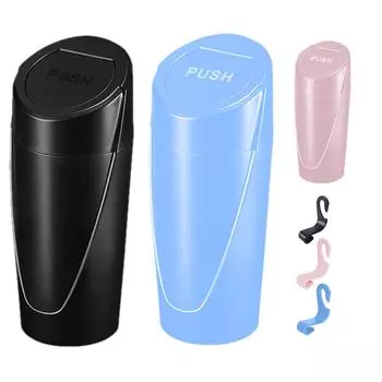 Маленький автомобильный мусорный бак водонепроницаемый мини-внедорожник мусорный контейнер с крышкой герметичный мусорный контейнер автомобильные аксессуары для дома чёрный