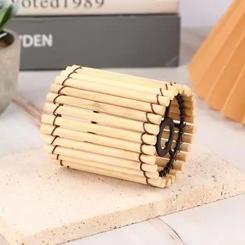 Маленький бамбуковый абажур, винтажный абажур, подвесной светильник, декоративный светильник, аксессуар A