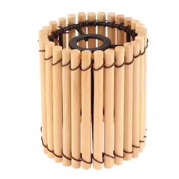 Маленький бамбуковый абажур, винтажный абажур, подвесной светильник, декоративный светильник, аксессуар A