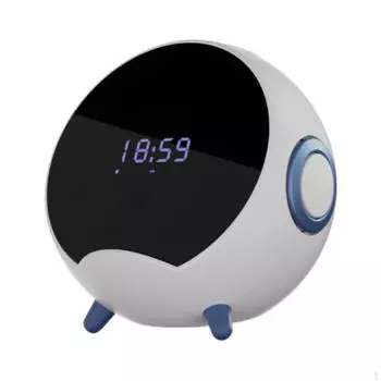 Маленький Bluetooth-динамик со светодиодной подсветкой, подставка для телефона для общежития, кабинета, квартиры