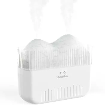 маленький большой емкости 500 мл новая модель двойной двойной горный ультразвуковой настольный 4 сухой нагрева совместимый с ароматом и хлорноватистой кислотой лихорадка белый