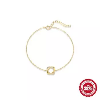 Маленький браслет из стерлингового серебра S925 с цветком и четырехлистным клевером, изысканный, супер-фея, с бриллиантами-пузырьками и жемчугом, темпераментный, универсальный, легкая роскошь, ювелирные изделия 925 silver золотой