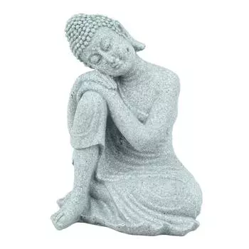 Маленький Будда Украшение Изысканное Мастерство Зеленый Песчаник Будда Украшения для Аквариума