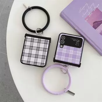 Маленький чехол для мобильного телефона Tide с браслетом Fresh Grid Samsung ZLFIP3/ZLFEP4 — комплексная защита Samsung Folding ZLFIP4