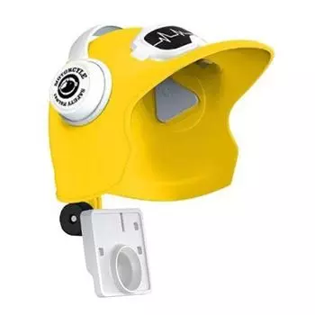 Маленький держатель для мобильного телефона на шлем для мотоцикла, электрический велосипед, водонепроницаемый солнцезащитный козырек, держатель для мобильного телефона навигатора жёлтый