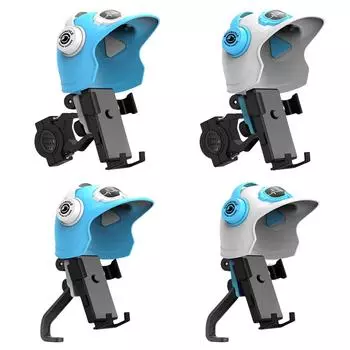 Маленький держатель для телефона в шлеме Легкая аккумуляторная автомобильная подставка для телефона в шлеме для езды на велосипеде Handlebar blue