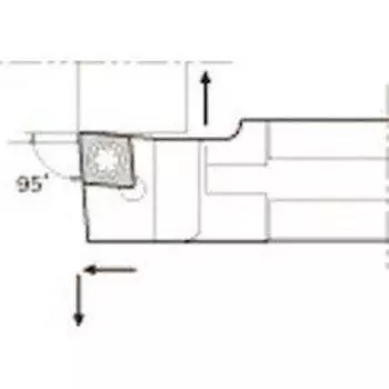 Маленький держатель инструмента KYOCERA S20G-SCLCL09 (Металл/Металлообработка)