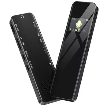 Маленький диктофон IC с большой емкостью и высоким уровнем шума. Одна кнопка. Запись на 1536 кбит/с. Высокая чувствительность. MP3-плеер. 42 часа непрерывной работы по таймеру.