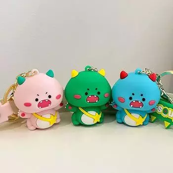 Маленький динозавр, милый маленький динозавр, кулон, украшение, динозавр, брелок, подарок для девочки и мальчика розовый