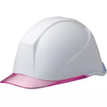 Маленький для Сделано из прозрачного LSC11PCL с KP [Midori Anzen] Шлем, Размер, Работа, ПК, Козырек, ( футеровка), Белый/Розовый
