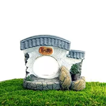 Маленький дом, экологически чистый, устойчивый к падениям, смоляной, мини-дом, модель, статуя, сад, сделай сам, бонсай, украшение для дома, аксессуары