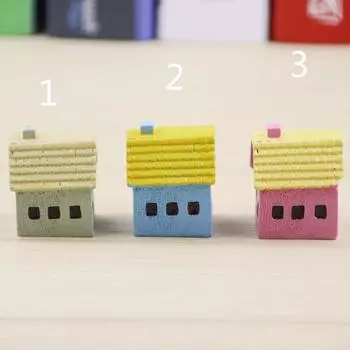 Маленький дом Микро Ландшафт Украшения Аксессуары Украшения для дома из смолы Вилла 1