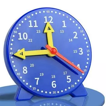 Маленький дошкольный обучающий домашний декор детские часы Монтессори детские развивающие игрушки детские часы темно-синий