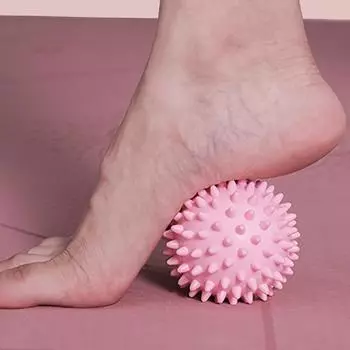 Маленький фитнес-мяч, йога, коррекция фигуры, фитнес-оборудование для расслабления мышц ног и шеи, удобный массажный ролик синий