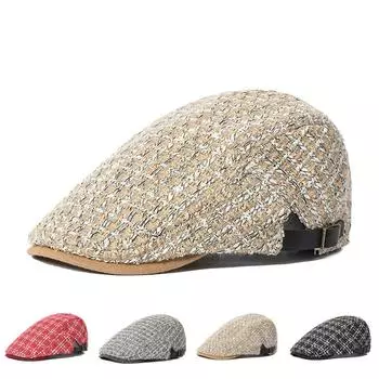 Маленький флакончик с язычком в стиле ретро Ms. Кепка-босоножка литературная ветровая берет мужская и женская зимняя шапка M56-58cm красный