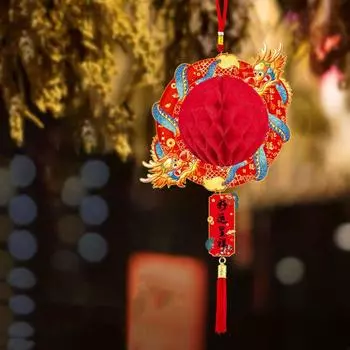 Маленький фонарь в виде дракона, украшения в китайском стиле, подвеска в виде весеннего праздника, подвеска-фонарь на Новый год G