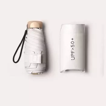 Маленький карманный зонт от дождя и солнца, мини-зонт от солнца, складной зонт из винила с защитой от ультрафиолета, карманный зонтик-капсула от солнца One Size вино красного