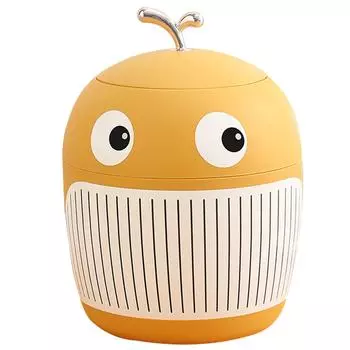Маленький кит мусорный бак Мини милый легкий роскошный мусорный бак Портативный многофункциональный мусорный бак для жёлтый