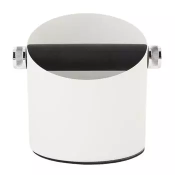 Маленький кофейный нок-бокс Контейнер для кофейной гущи из углеродистой стали Мусорное ведро для дома Белый белый