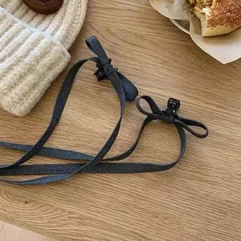 Маленький коготь с бантиком, лента для волос Y2k, заколка для волос в стиле ретро, балетный бант, заколка для волос, студент