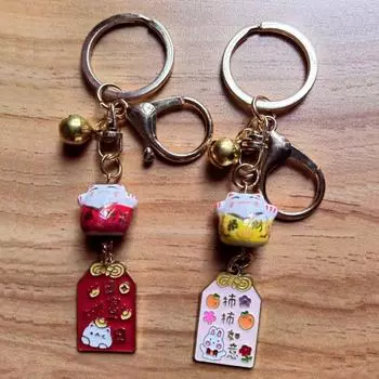 Маленький колокольчик керамический брелок для ключей в виде кошки в японском стиле брелок для автомобиля подвеска Maneki Neko автомобильные аксессуары Style C