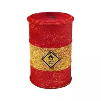 Маленький контейнер Мини-нефтяные резервуары Имитация миниатюрных нефтяных резервуаров Домашний декор Масляные резервуары Модель Подарки для мальчиков Black Yellow