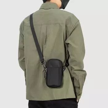 Маленький кошелек через плечо сумка для телефона женский мини-кошелек через плечо сумка для сотового телефона мини-кошелек через плечо ремень Mini(Max Length<20cm) чёрный