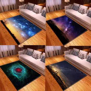 Маленький ковер с видом на звездное небо для гостиной, детская спальня, игровой ковер, украшение, кухонный коврик, коврик для двери крыльца 40x60cm