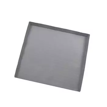 Маленький коврик из силикона для холодильника 23,62x23,62 дюйма, моющийся поддон для сбора капель с приподнятым краем, защитные коврики для легкой очистки серый