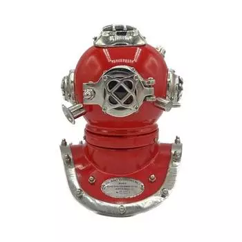 Маленький красный водолазный шлем