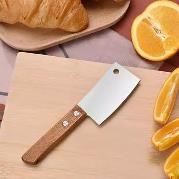 Маленький креативный кухонный нож Нож для масла Нож для сыра Нож для десерта в стиле вестерн Мини-нож для фруктов с деревянной ручкой