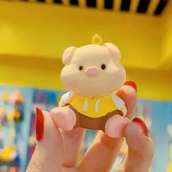 Маленький кролик креативное лицо Дуду маленькое животное брелок кулон женский милый брелок для пары сумка кулон для мобильного телефона as the picture