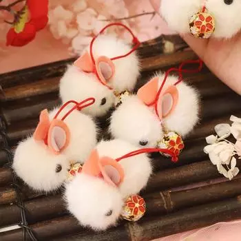 Маленький кролик Середина осени Кролик Плюшевый брелок Середина осени Плюшевый школьный рюкзак Подвеска Студент 1 Pc