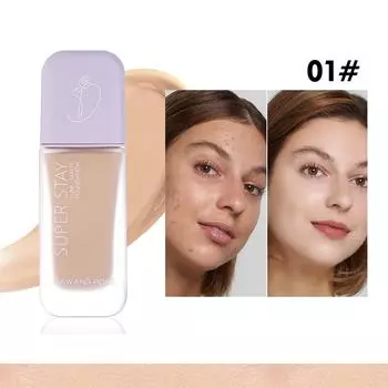 Маленький квадратный флакон тональный крем жидкий консилер увлажняющий макияж не скатывается 01