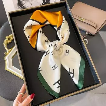 Маленький квадратный шарф женский шелковый шарф женский весна лето 70 см модный профессиональный воротник шарф корейский шарф 70-70CM