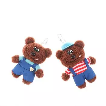 Маленький медведь брелок кулон плюшевые игрушки куклы мультфильм шляпа медведь лысый медведь брелок кулон рюкзак подвески сумка декор детские подарки A1